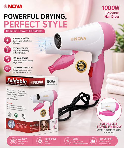 NOVA Foldable Hair Dryer